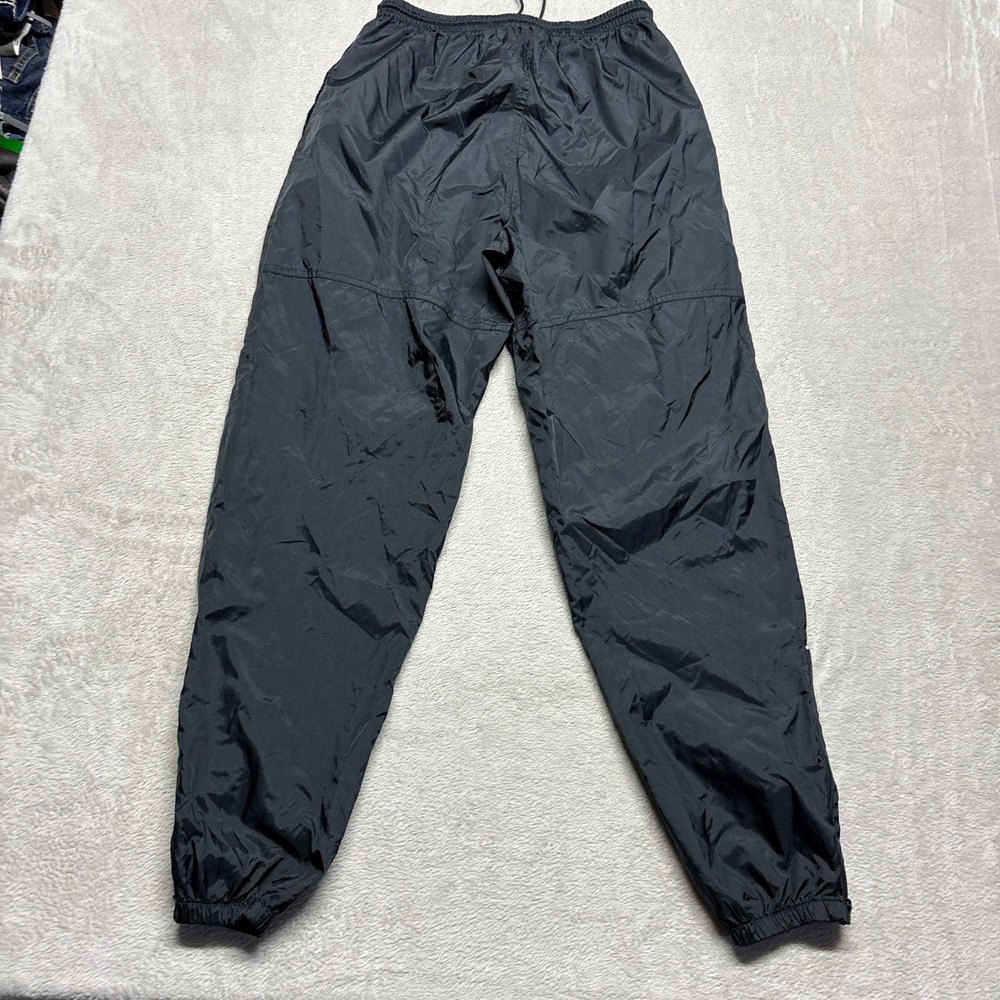 VTG Nike Track Pants Mens M Black 100% Nylon Windbreaker EUC Y2K